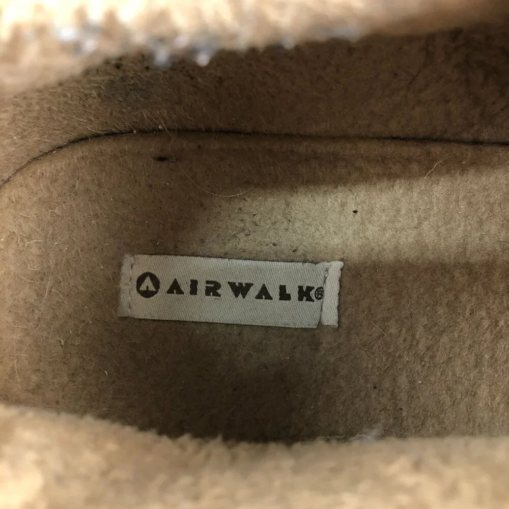 Airwalk Men's Size 13 Brown Corduroy Closed Toe Faux Sherpa Lined Chukka Boots
